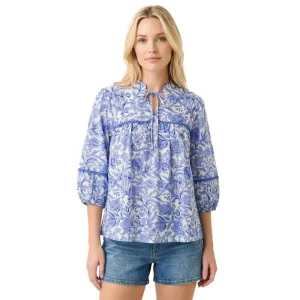 Staccato Women's Blue Floral Print Top