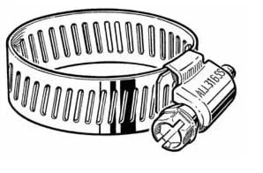 Stainless Steel Hose Clamp, 1"