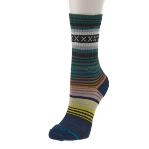 Stance Kid's Mix Stripe Deep Teal Crew Socks 3 Pack