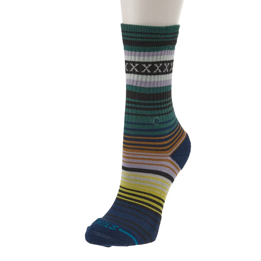 Stance Kid's Mix Stripe Deep Teal Crew Socks 3 Pack