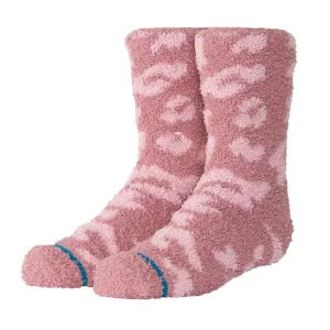 Stance Kids Purrfect Dusty Rose Crew Socks