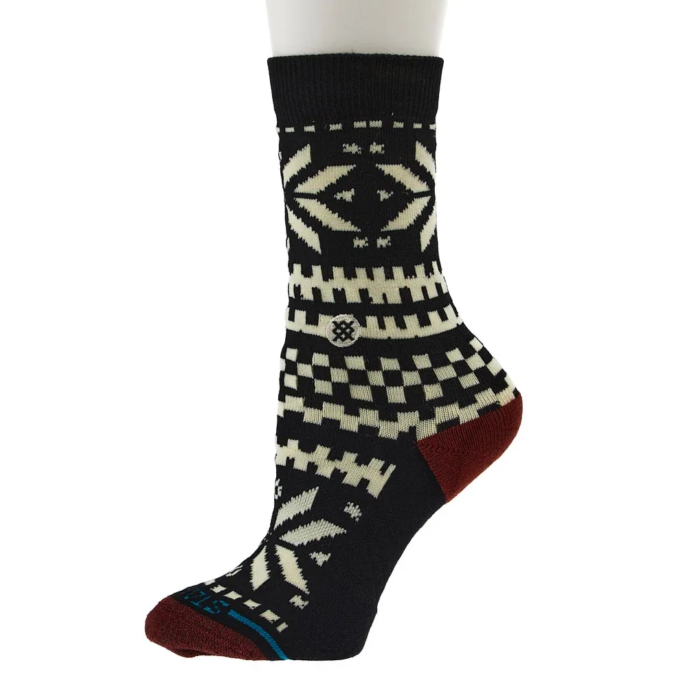 Stance Unisex Flake Black and White Crew Socks - Image 2