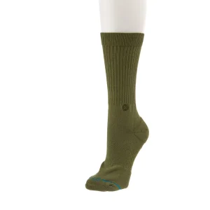 Stance Unisex Icon Olive Crew Socks