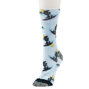Stance Unisex Surfing Santa Blue Crew Socks