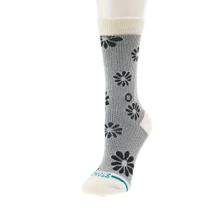 Stance Women's Floral Stitch Ivory Crew Socks