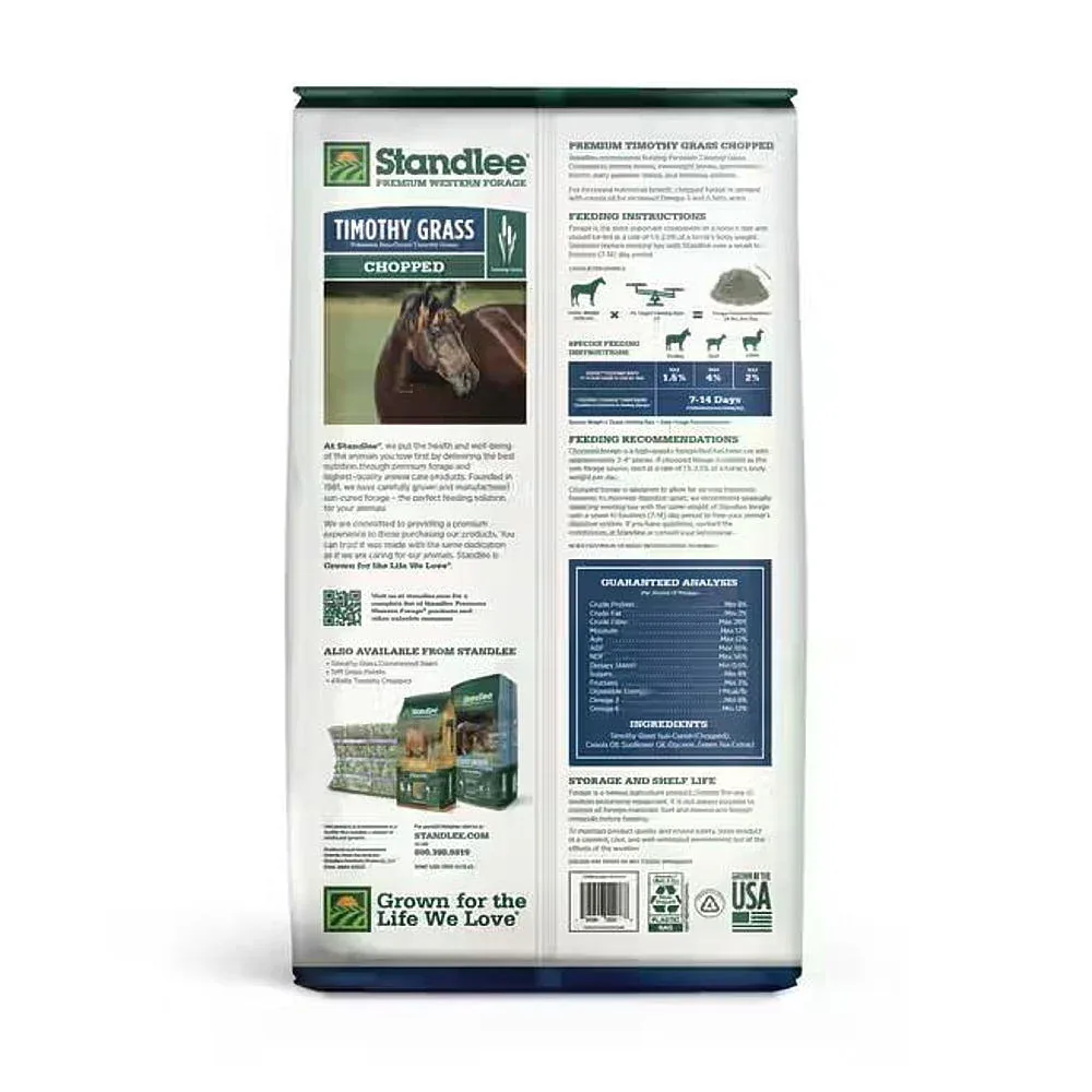 Standlee Premium Western Forage Timothy Chopped Forage 25lb - Image 2