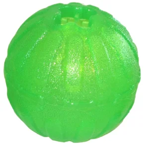 Starmark Fun Ball Dog Toy, Green Medium/Large, 3.25 in