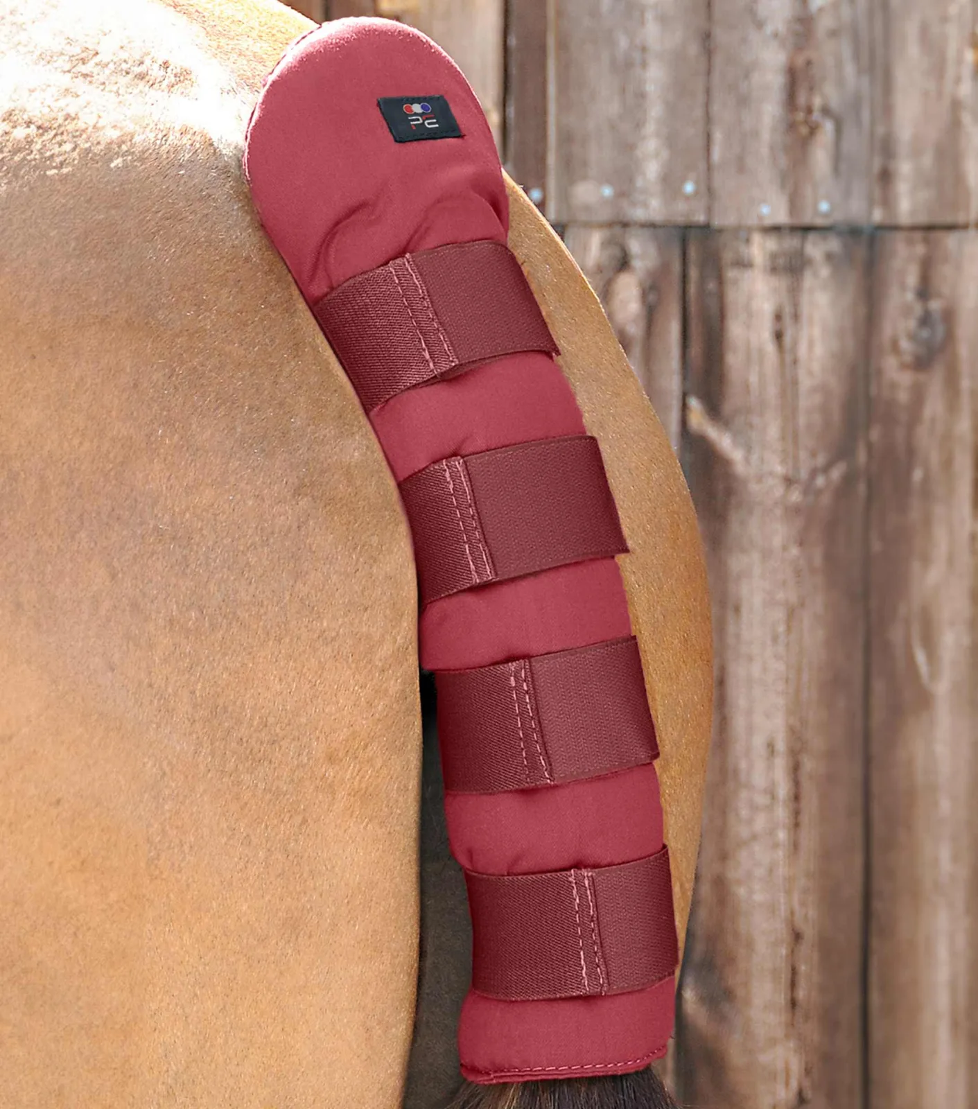Stay-Up Horse Tail Guard Burgundy