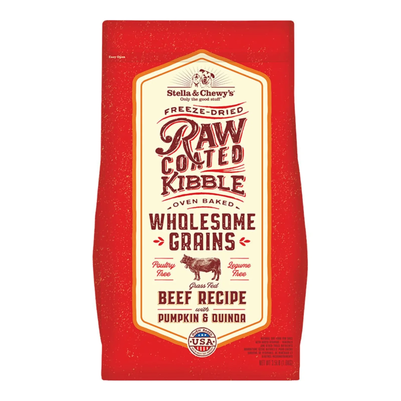 Stella & Chewy's Dog Wholesome Grain Raw Coated Beef, 3.5 lb - Image 2