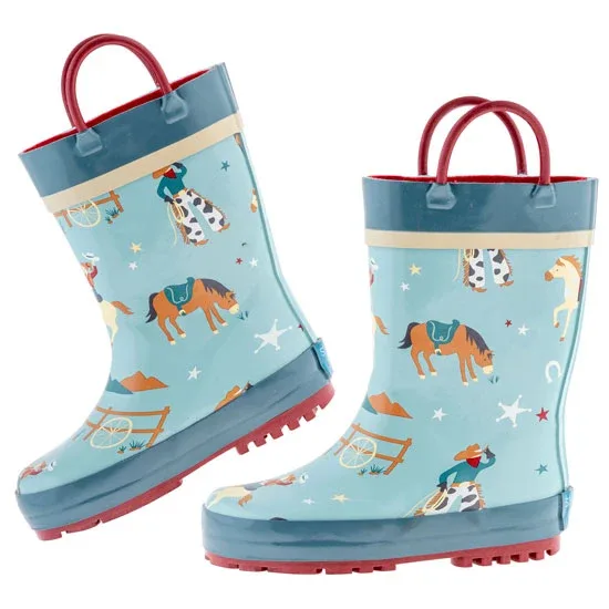 Stephen Joseph Western Kids Rain Boots