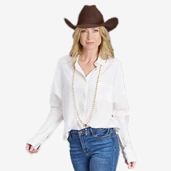 Stetson Apparel Womens Cream Blouse - Image 2