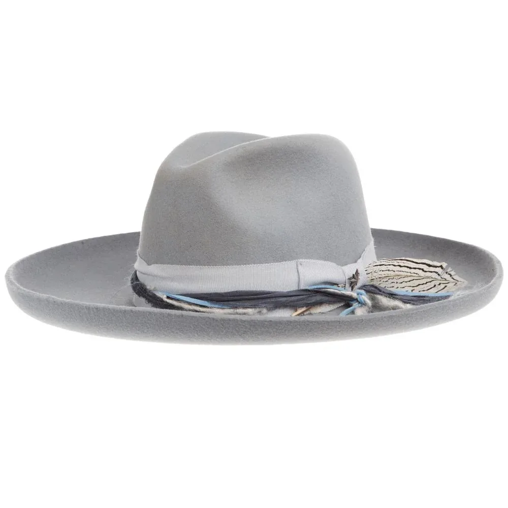 Stetson Light Grey Oceanus 4in Brim Fashion Hat