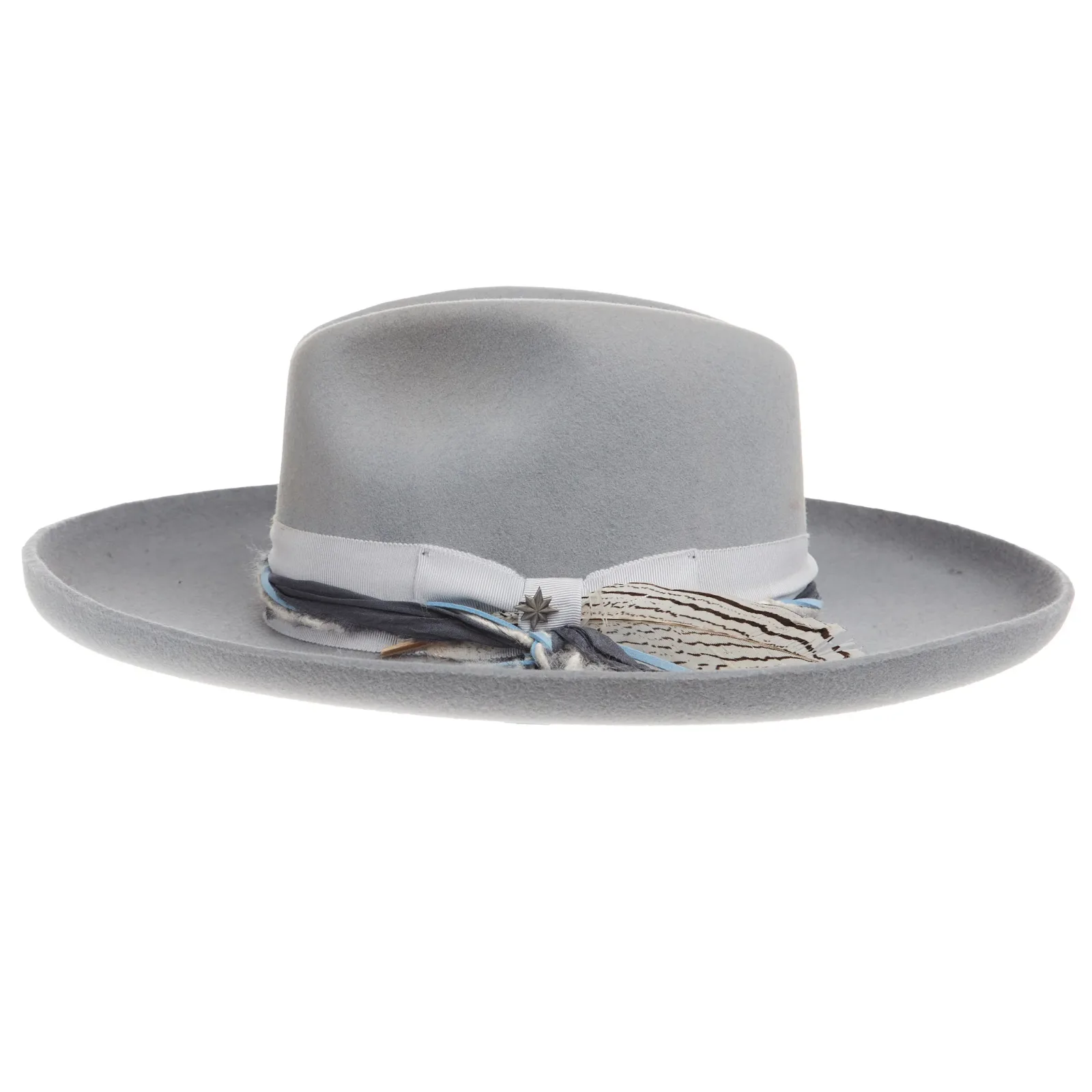 Stetson Light Grey Oceanus 4in Brim Fashion Hat - Image 2