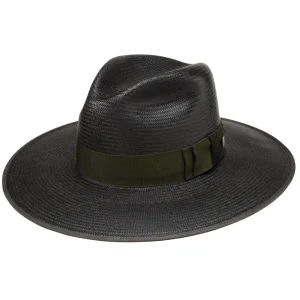 Stetson Tri-City Black Fashion Straw Hat