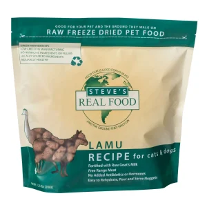Steve's Lamu Freeze Dried Nuggets for Dogs & Cats Freeze-Dried Treats - 1.25 lb Bag