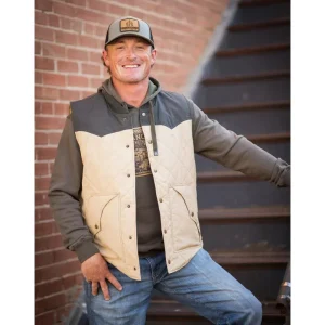 STS Ranchwear Men's Khaki Pagosa Vest
