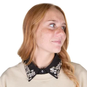 Summer Tees Black Jewel Collar