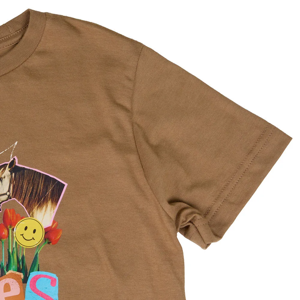 Summer Tees Girl's Brown Hold Your Horses Tee Shirt - Image 2