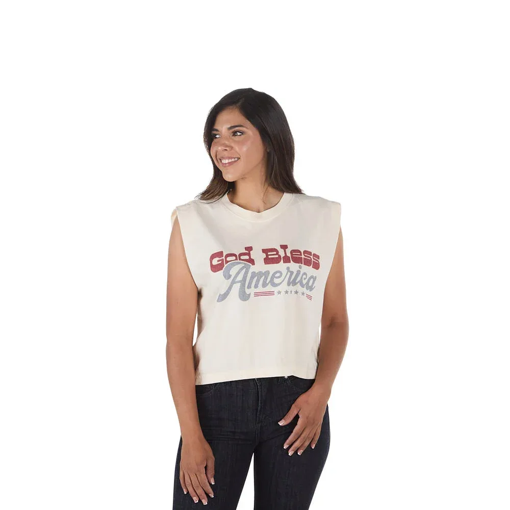 Summer Tees God Bless America Muscle Tank - Image 2