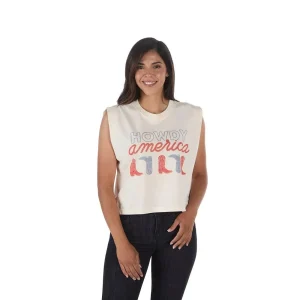 Summer Tees Howdy America Muscle Tank