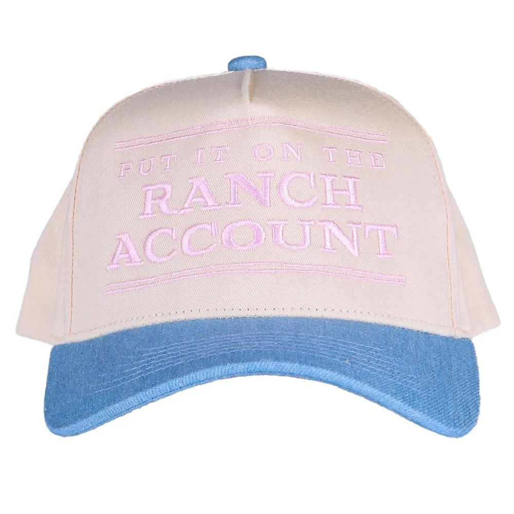 Summer Tees Put It On Ranch Account Denim & Pink Cap