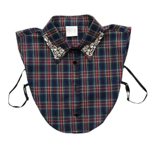 Summer Tees Women's Navy Christmas Corporate Collar