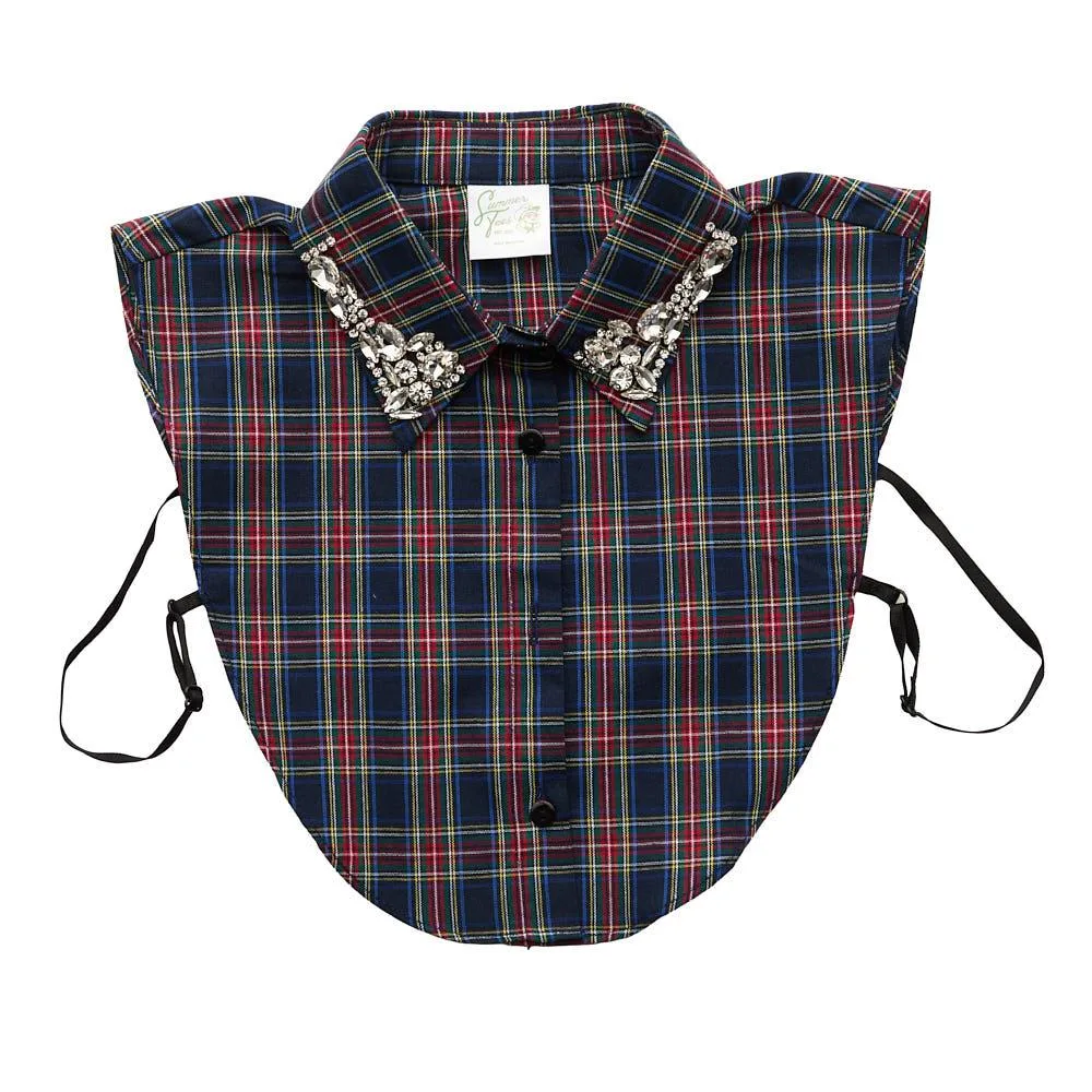 Summer Tees Women's Navy Christmas Corporate Collar