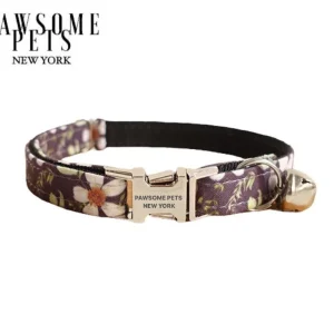 Sunflower Adjustable Nylon Dog & Cat Dog Collar - Quick-Release Buckle for Small Pets