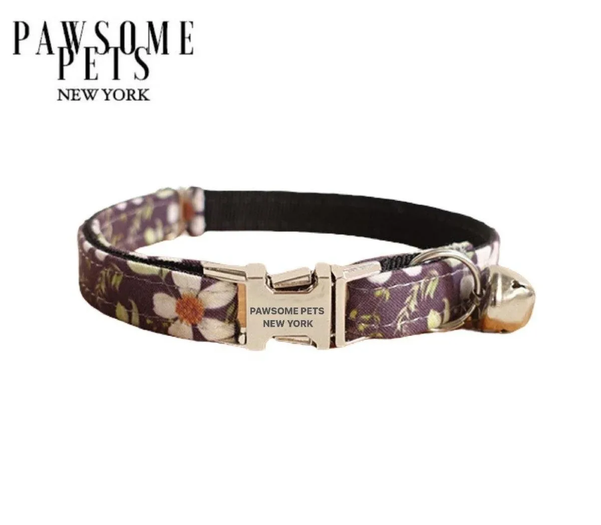 Sunflower Adjustable Nylon Dog & Cat Dog Collar - Quick-Release Buckle for Small Pets