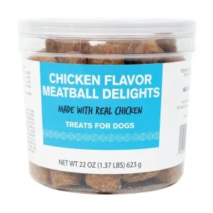 Sunshine Mills Chicken Flavored Meatballs Natural Dog Treats - 20 lb Bag