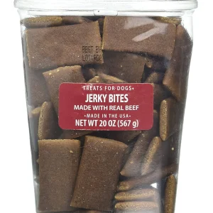Sunshine Mills Jerky Bites w/ Real Beef Bulk Jerky Dog Treats - 20 oz - Case of 6