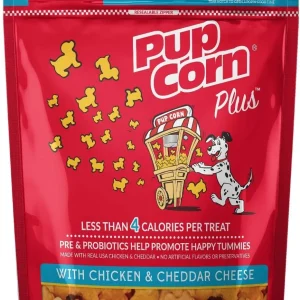 Sunshine Mills Pupcorn Plus Chicken & Beef Natural Dog Treats - 4 oz - Case of 6