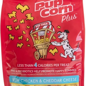Sunshine Mills Pupcorn Plus w/ Chicken & Cheddar Natural Dog Treats - 27 oz - Case of 2