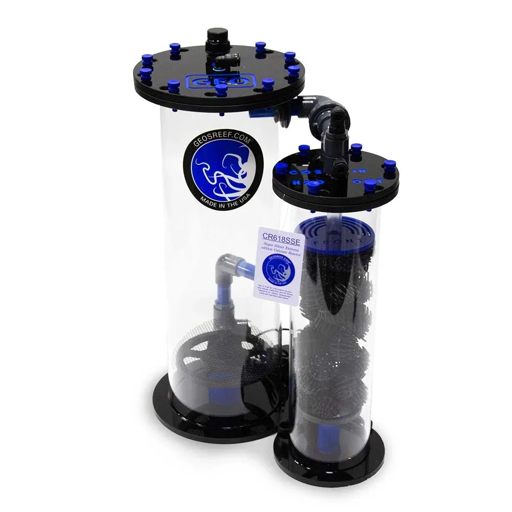 Super Silent Extreme CR618 SSE - 6" Calcium Reactor Blue & Black "Saltwater Edition" - Geo's Reef