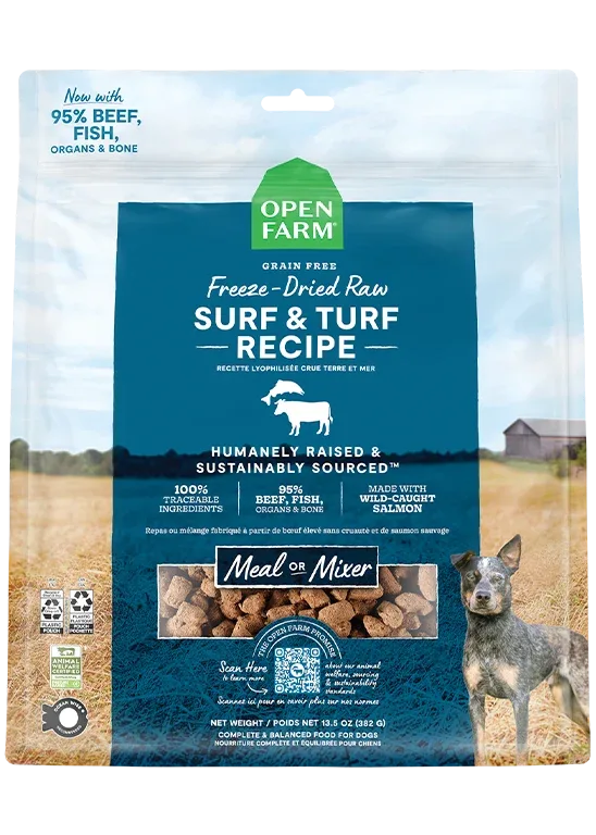 Surf & Turf Freeze Dried Raw Morsels for Dogs