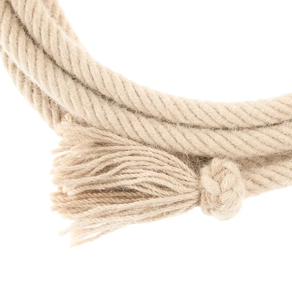 T3 Weavers 5/8in x 22ft Tan 100% Alpaca Mecate Reins - Image 2