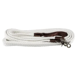 Tabelo Pro-Cotton White Split Reins 7.5ft