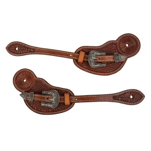 Tabelo Spur Straps with Basket Tooling