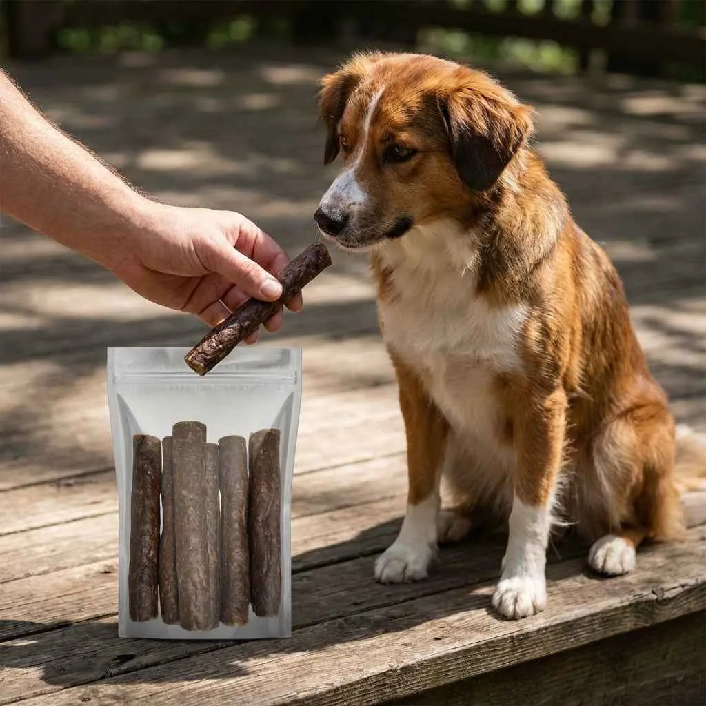 Talis Us Beef Sausages Dog Treats 6”/ 6 Count - Image 2