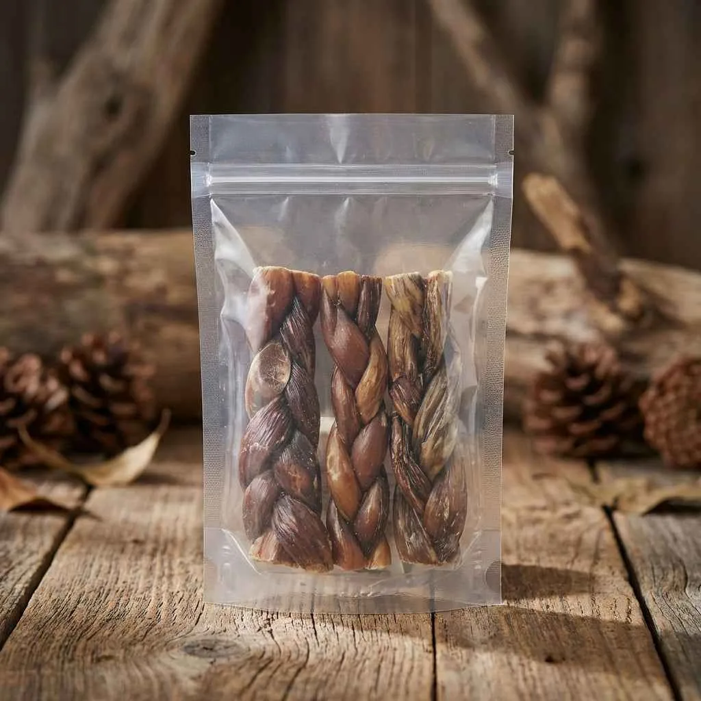 Talis Us Braided Gullet Sticks Dog Treats