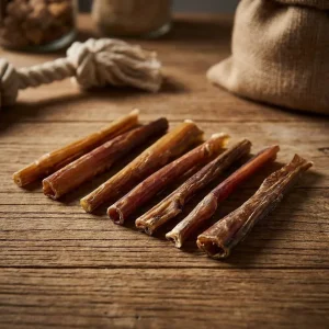 Talis Us Natural Dog Chews Bully Sticks Skin for Dogs 6''