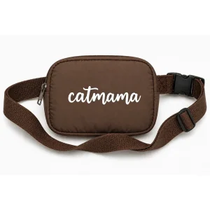 Talking Dog Club Catmama Crossbody Treat & Walk Bag (Brown)