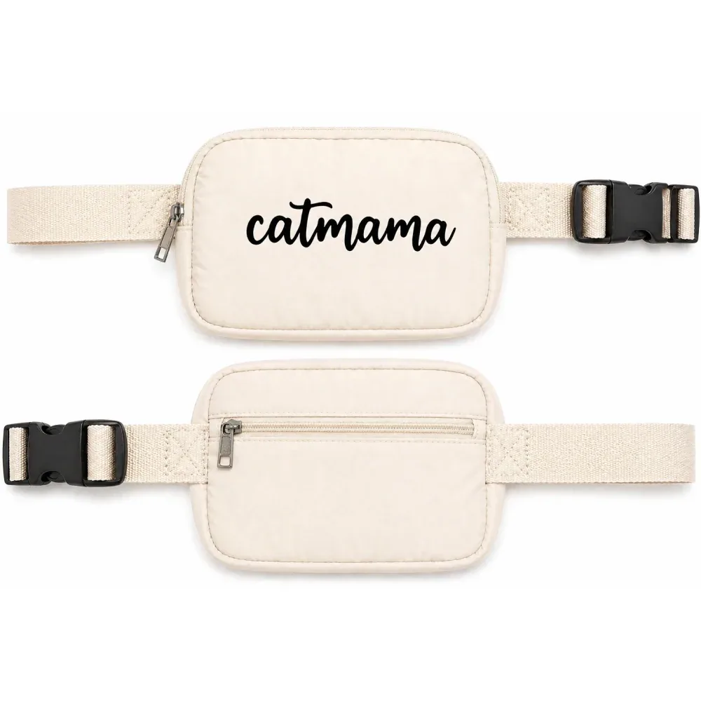 Talking Dog Club Catmama Crossbody Treat & Walk Bag (Cream) - Image 2