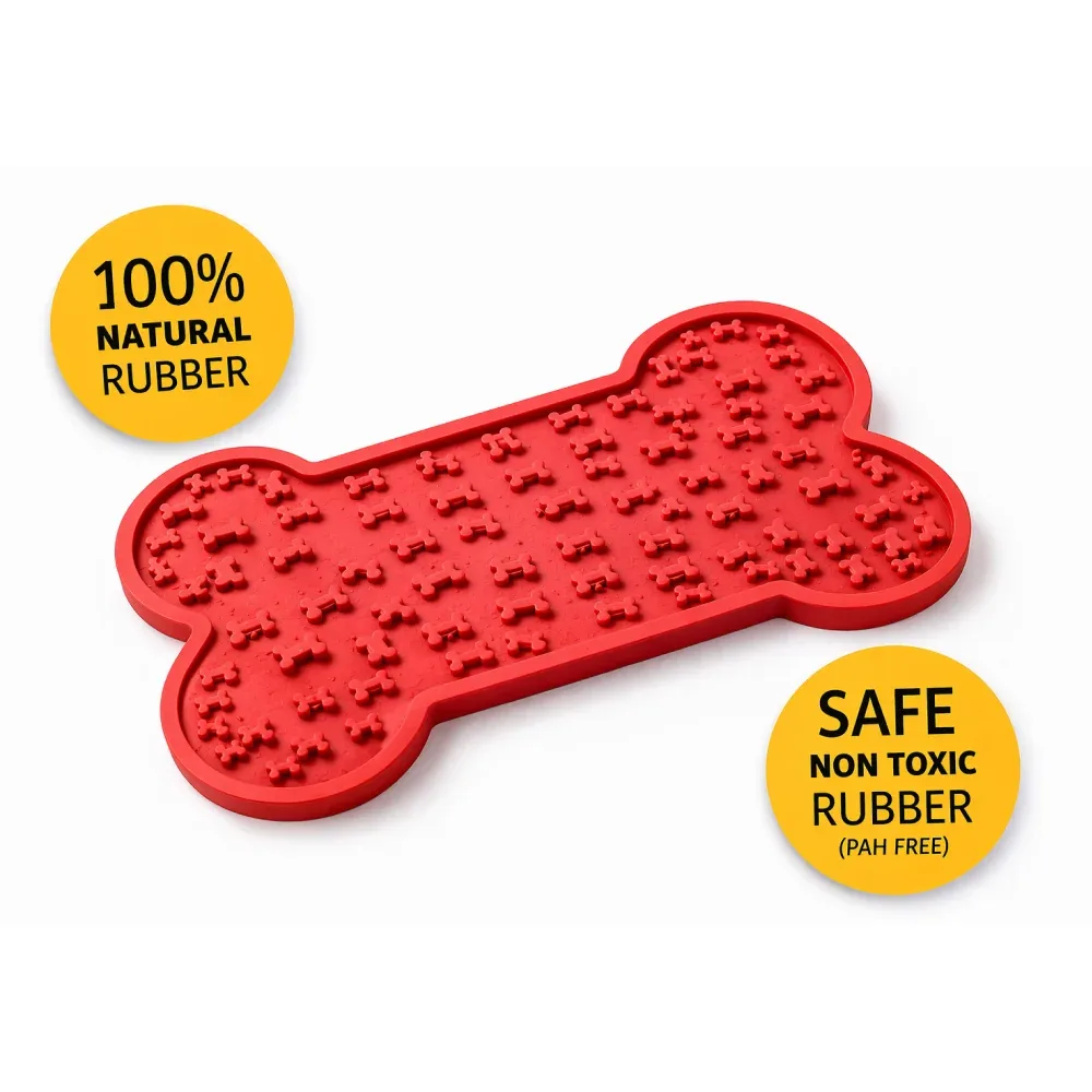 Talking Dog Club Lickable Bone Shaped Lick Mat for Dogs - Image 2