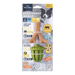 Tall Tails Dog Enrichment Antler & Acorn 12 in