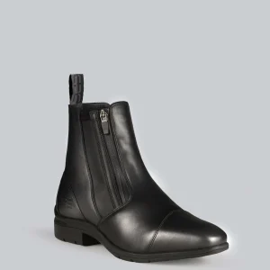 Taro Waterproof Leather Paddock Boot Black