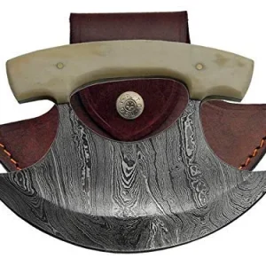 Tb Outdoor Damascus Ulu Knife