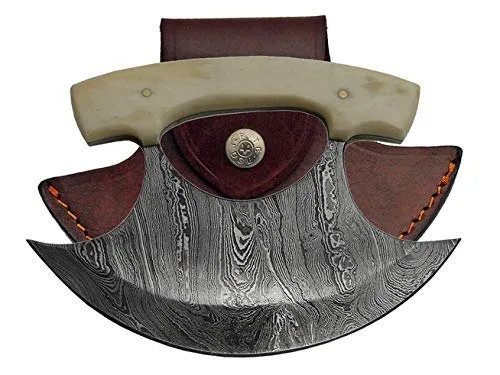 Tb Outdoor Damascus Ulu Knife