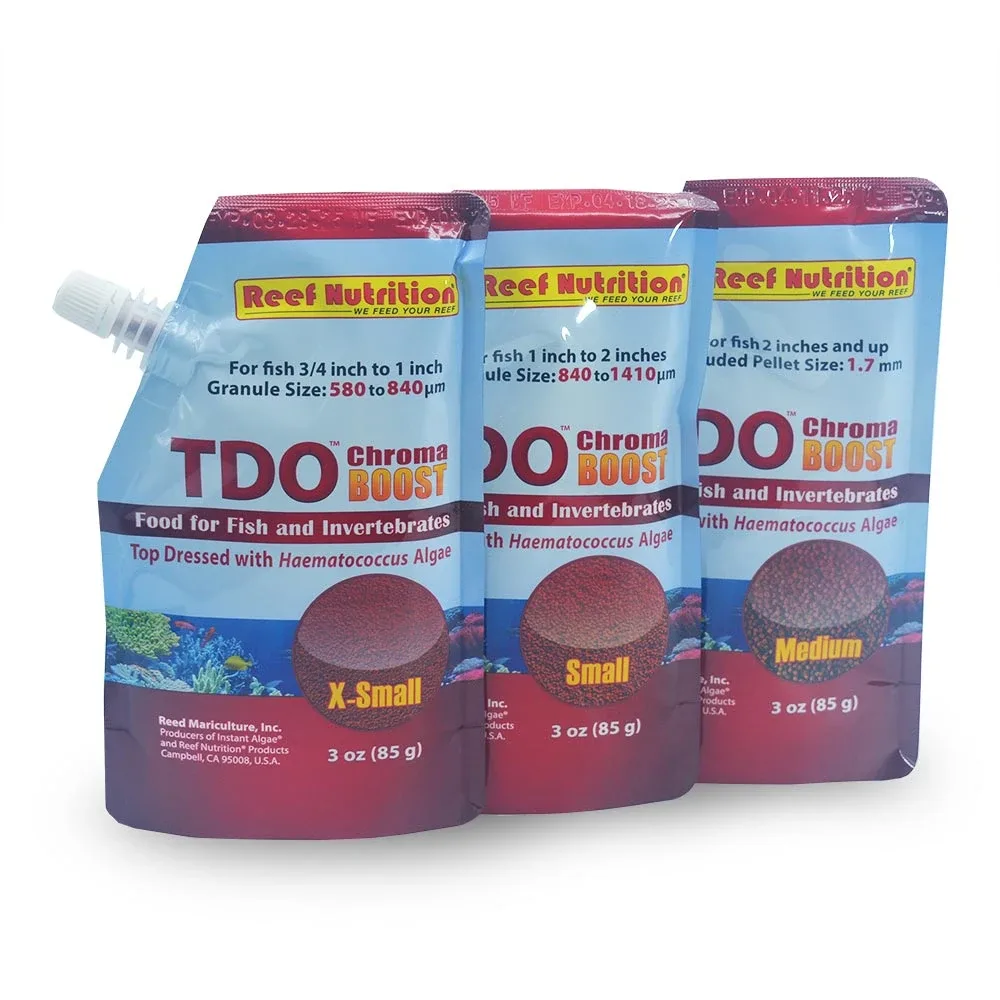 TDO-3 oz Value Pack Chroma Boost Fish Food (3x - 3 oz) - Reef Nutrition