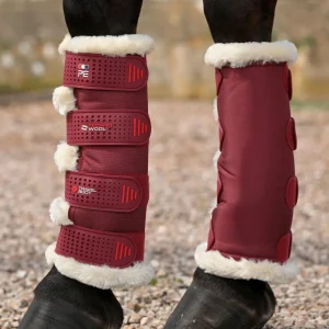 Techno Wool Travel Boots Burgundy